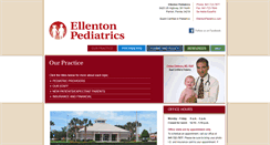 Desktop Screenshot of ellentonpediatrics.com